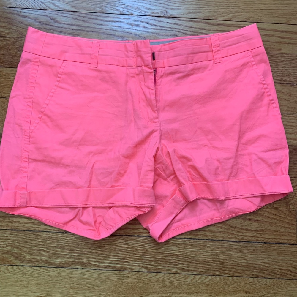Hot pink chino shorts